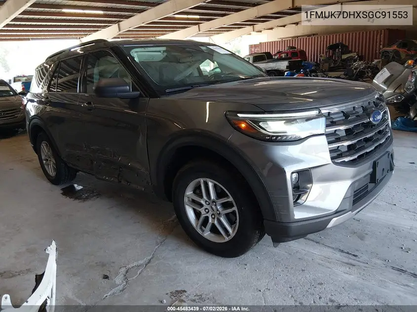 2025 Ford Explorer Active VIN: 1FMUK7DHXSGC91553 Lot: 45483439