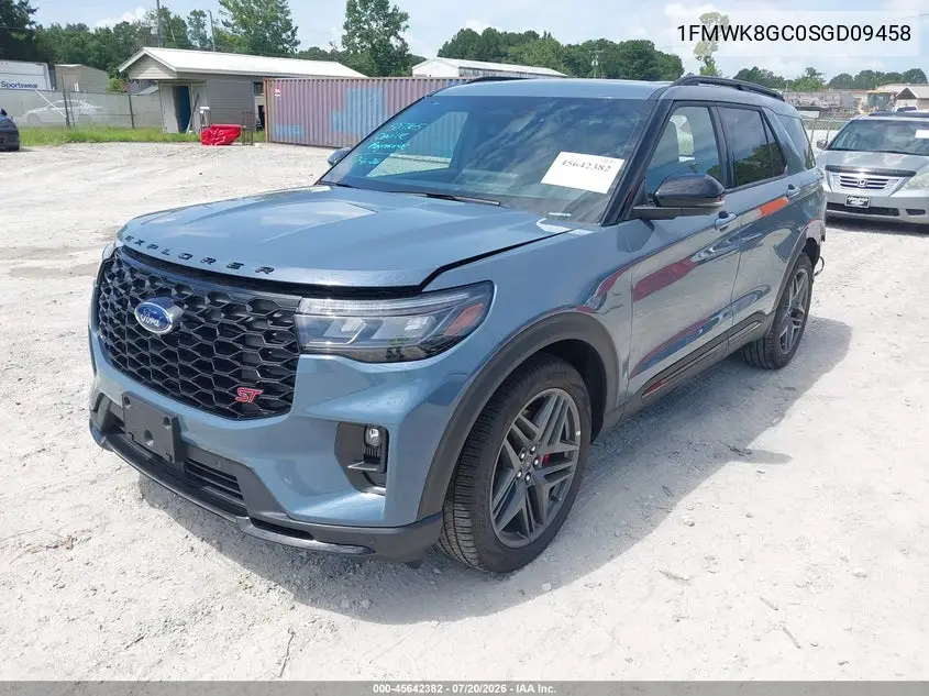 2025 Ford Explorer St VIN: 1FMWK8GC0SGD09458 Lot: 45642382