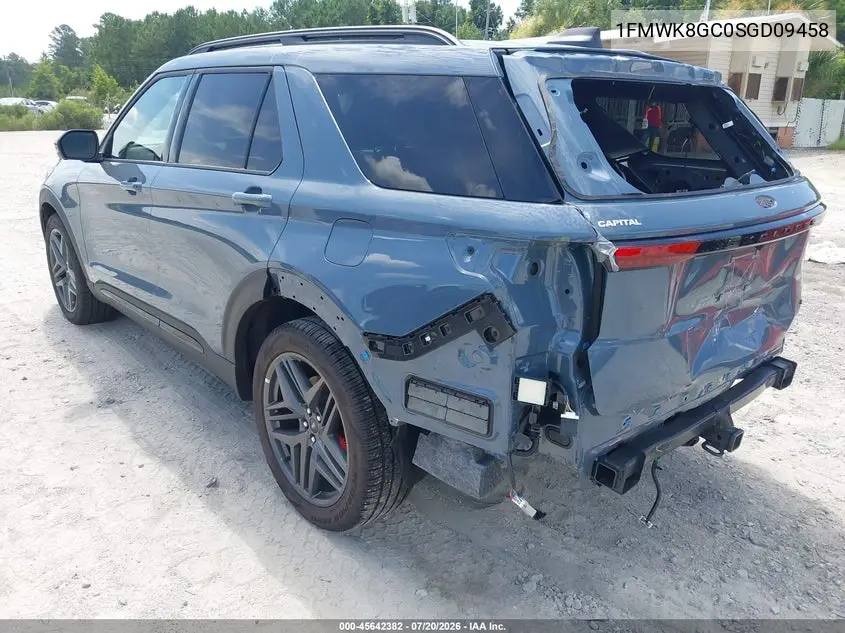 2025 Ford Explorer St VIN: 1FMWK8GC0SGD09458 Lot: 45642382