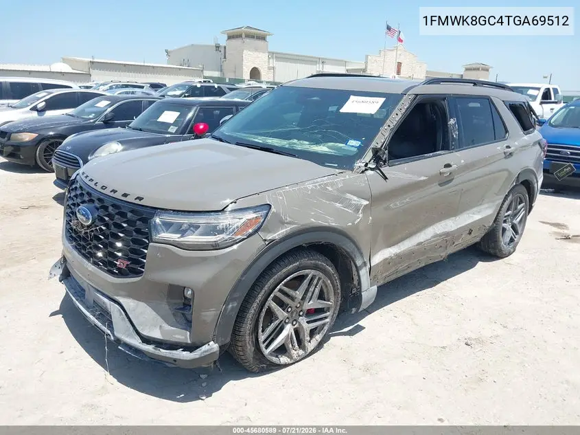 2026 Ford Explorer St VIN: 1FMWK8GC4TGA69512 Lot: 45680589