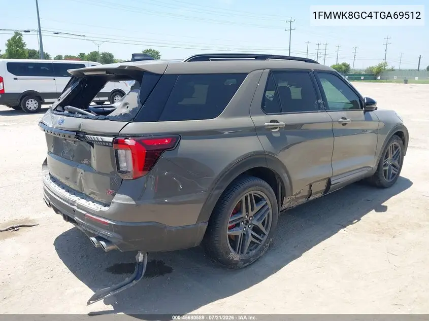 2026 Ford Explorer St VIN: 1FMWK8GC4TGA69512 Lot: 45680589
