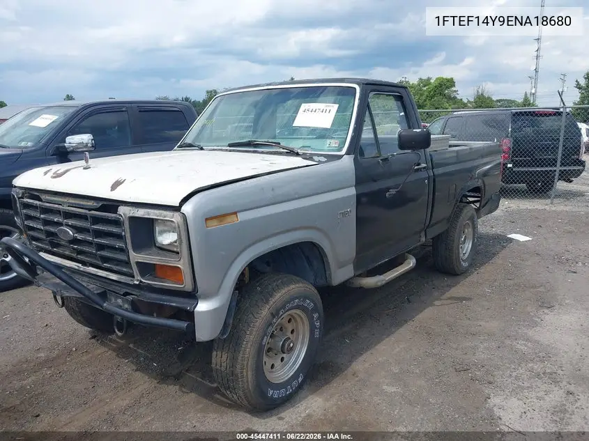 1984 Ford F150 VIN: 1FTEF14Y9ENA18680 Lot: 45447411