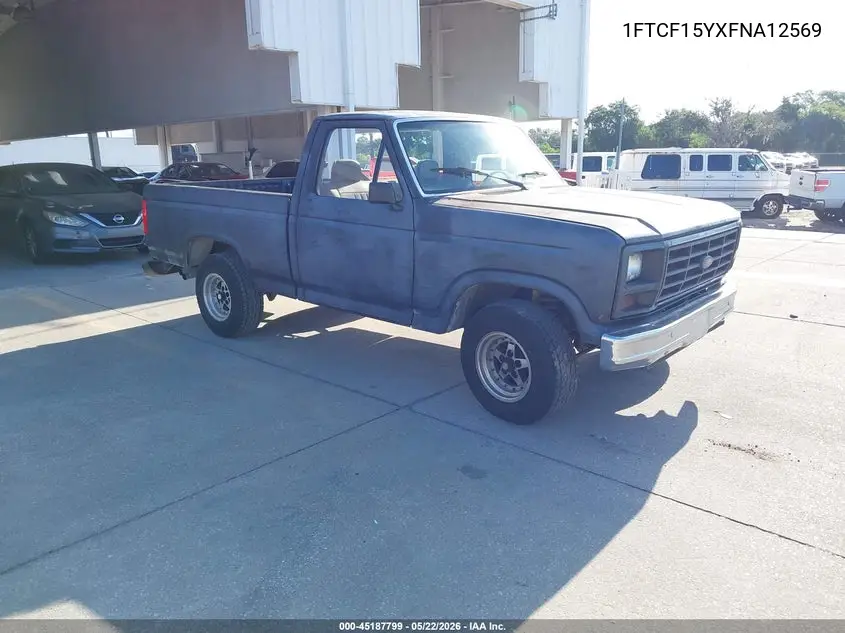 1985 Ford F150 VIN: 1FTCF15YXFNA12569 Lot: 45187799