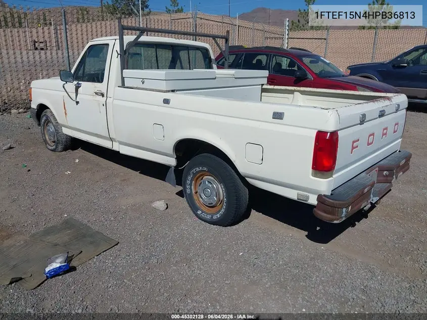 1987 Ford F150 VIN: 1FTEF15N4HPB36813 Lot: 45302128