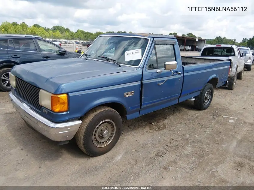 1990 Ford F150 VIN: 1FTEF15N6LNA56112 Lot: 45234586