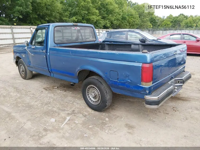 1990 Ford F150 VIN: 1FTEF15N6LNA56112 Lot: 45234586