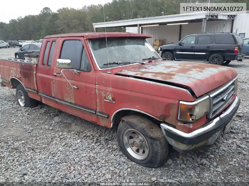 1FTEX15N0MKA10727 1991 Ford F150