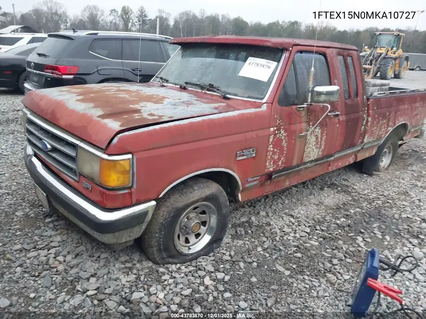 1FTEX15N0MKA10727 1991 Ford F150
