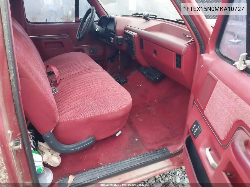 1FTEX15N0MKA10727 1991 Ford F150