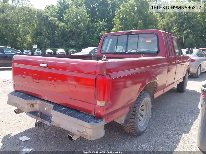 1991 Ford F150 VIN: 1FTEX15H9MKA96212 Lot: 45680947