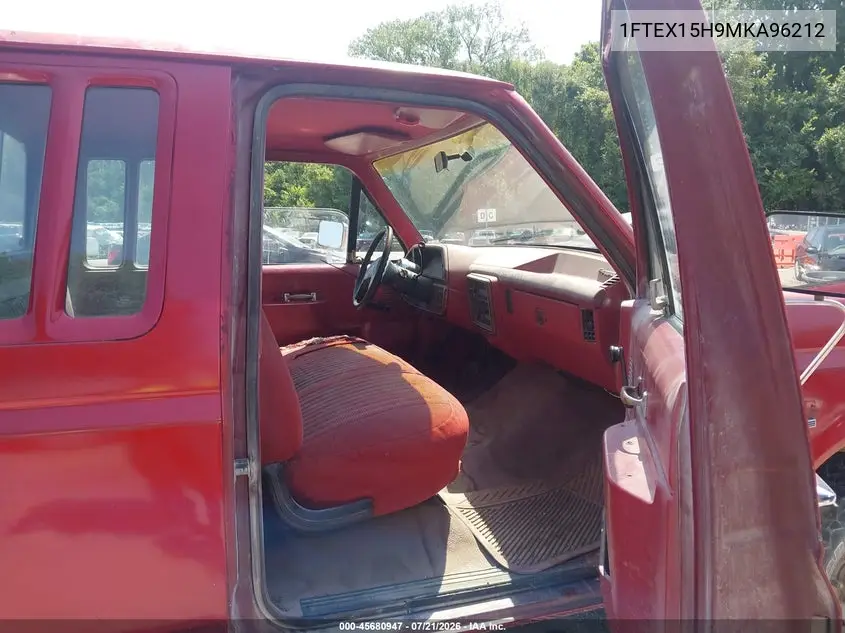 1991 Ford F150 VIN: 1FTEX15H9MKA96212 Lot: 45680947