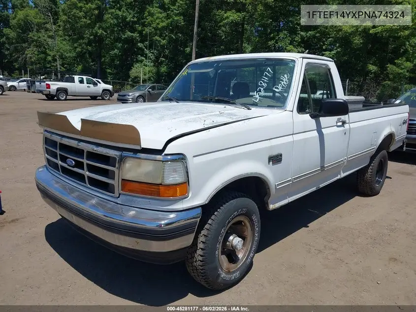 1993 Ford F150 VIN: 1FTEF14YXPNA74324 Lot: 45281177