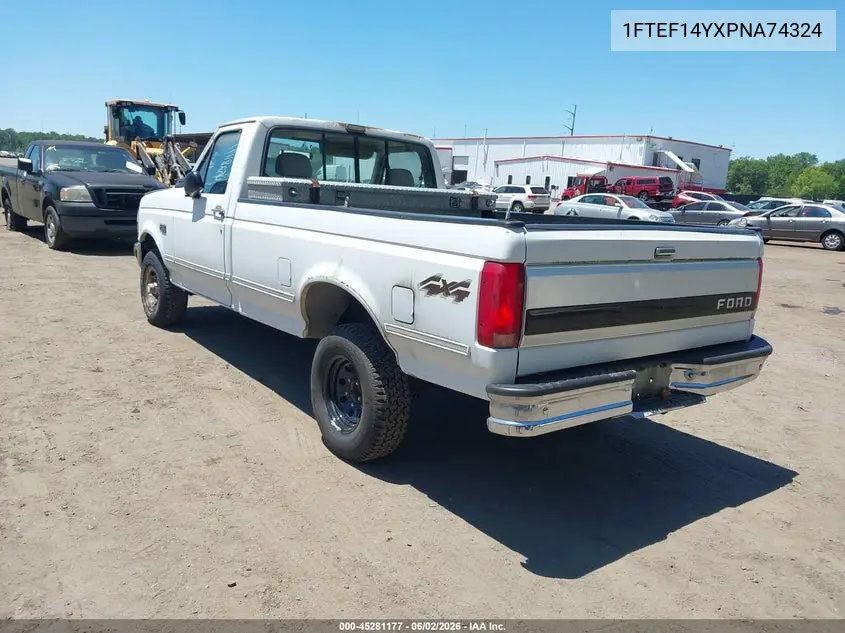 1993 Ford F150 VIN: 1FTEF14YXPNA74324 Lot: 45281177