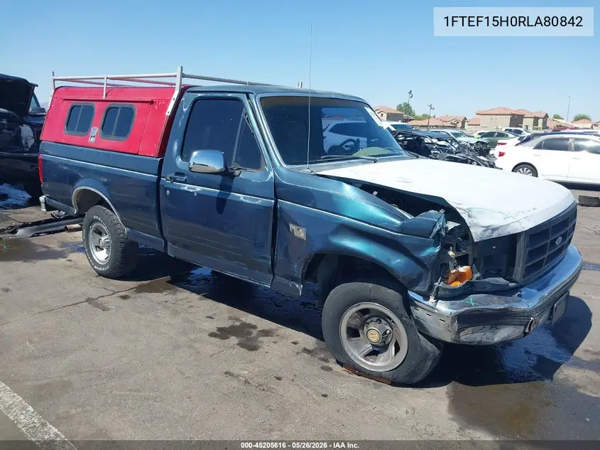 1994 Ford F150 VIN: 1FTEF15H0RLA80842 Lot: 45205616