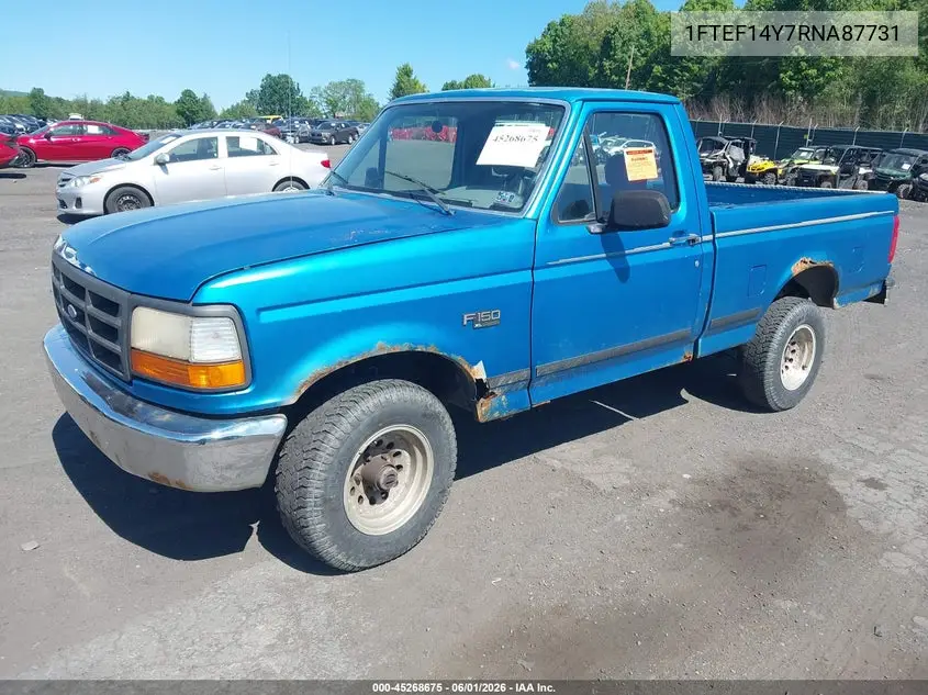 1994 Ford F150 VIN: 1FTEF14Y7RNA87731 Lot: 45268675