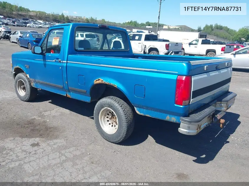 1994 Ford F150 VIN: 1FTEF14Y7RNA87731 Lot: 45268675