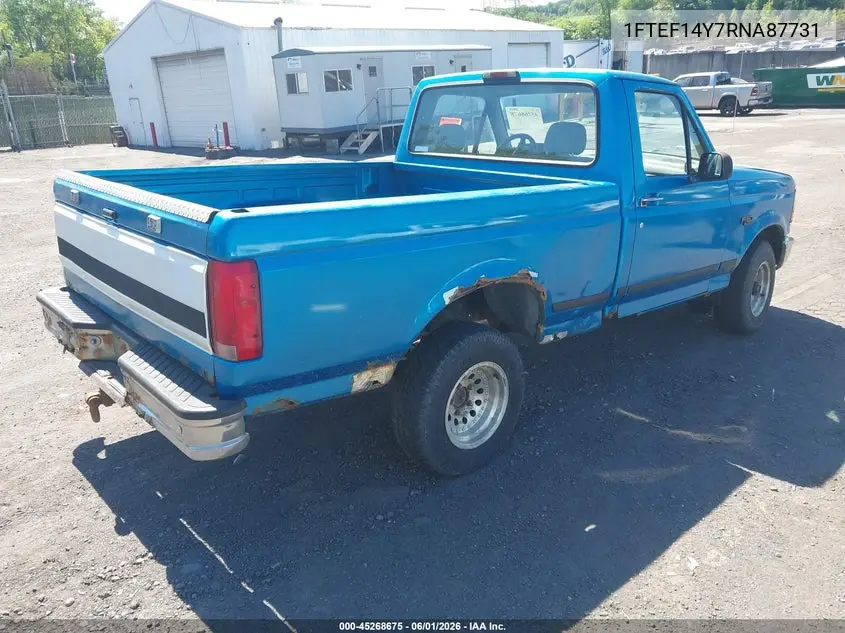 1994 Ford F150 VIN: 1FTEF14Y7RNA87731 Lot: 45268675