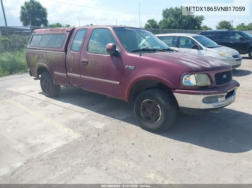 1997 Ford F-150 Lariat/Xl/Xlt VIN: 1FTDX1865VNB17059 Lot: 45683624