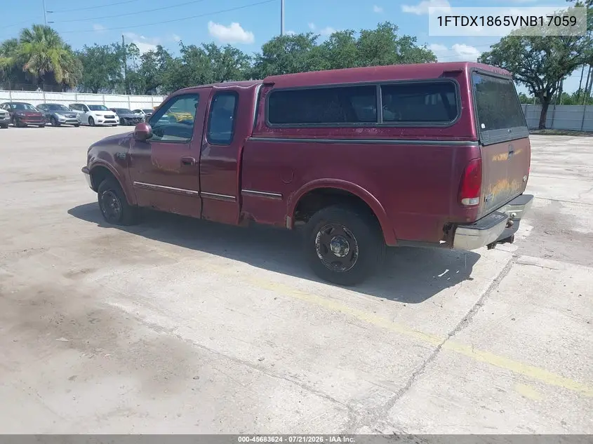 1997 Ford F-150 Lariat/Xl/Xlt VIN: 1FTDX1865VNB17059 Lot: 45683624