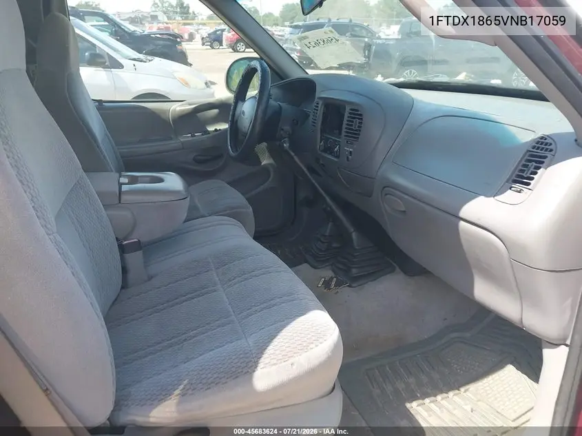 1997 Ford F-150 Lariat/Xl/Xlt VIN: 1FTDX1865VNB17059 Lot: 45683624