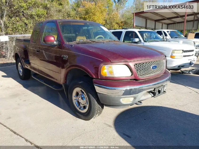 1FTRX08LXXKA54633 1999 Ford F-150 Lariat/Xl/Xlt