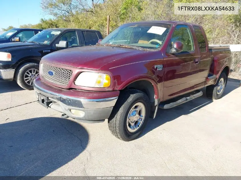 1FTRX08LXXKA54633 1999 Ford F-150 Lariat/Xl/Xlt