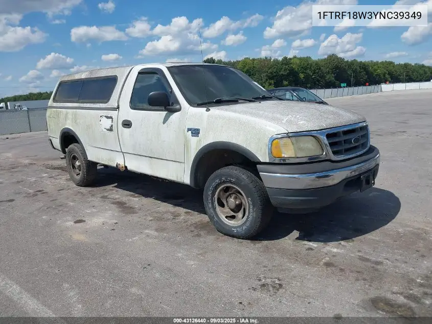 1FTRF18W3YNC39349 2000 Ford F-150 Work Series/Xl/Xlt