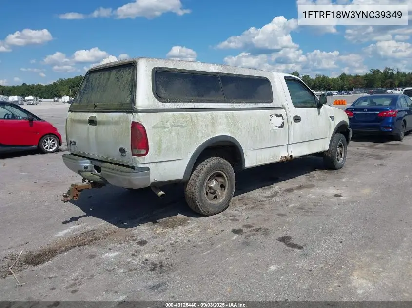 1FTRF18W3YNC39349 2000 Ford F-150 Work Series/Xl/Xlt