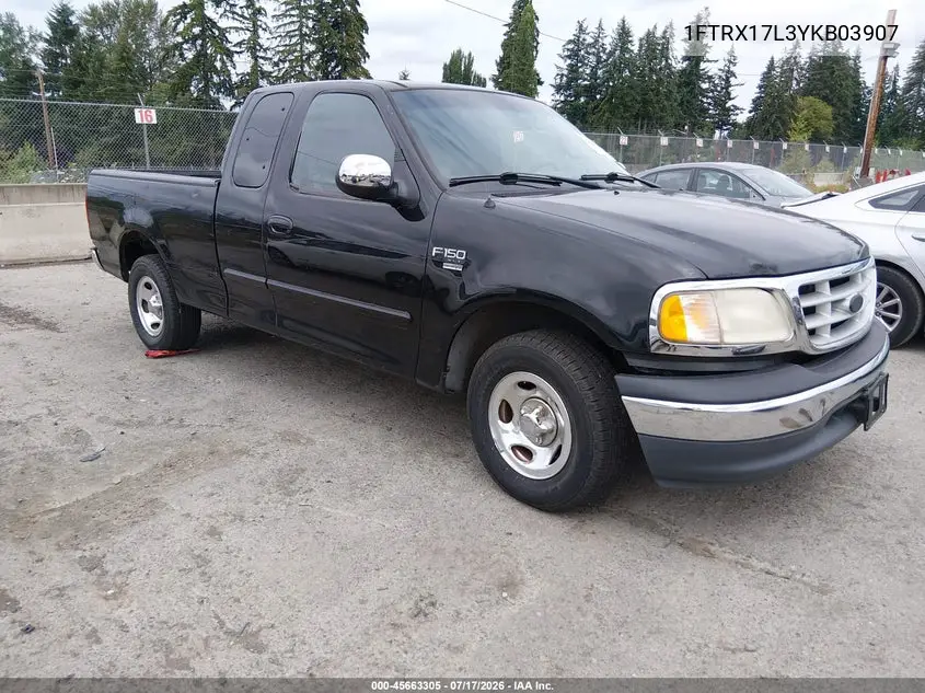 2000 Ford F-150 Lariat/Work Series/Xl/Xlt VIN: 1FTRX17L3YKB03907 Lot: 45663305