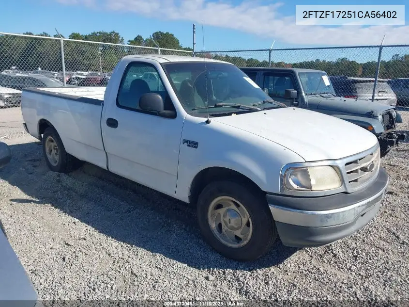 2FTZF17251CA56402 2001 Ford F-150 Xl/Xlt