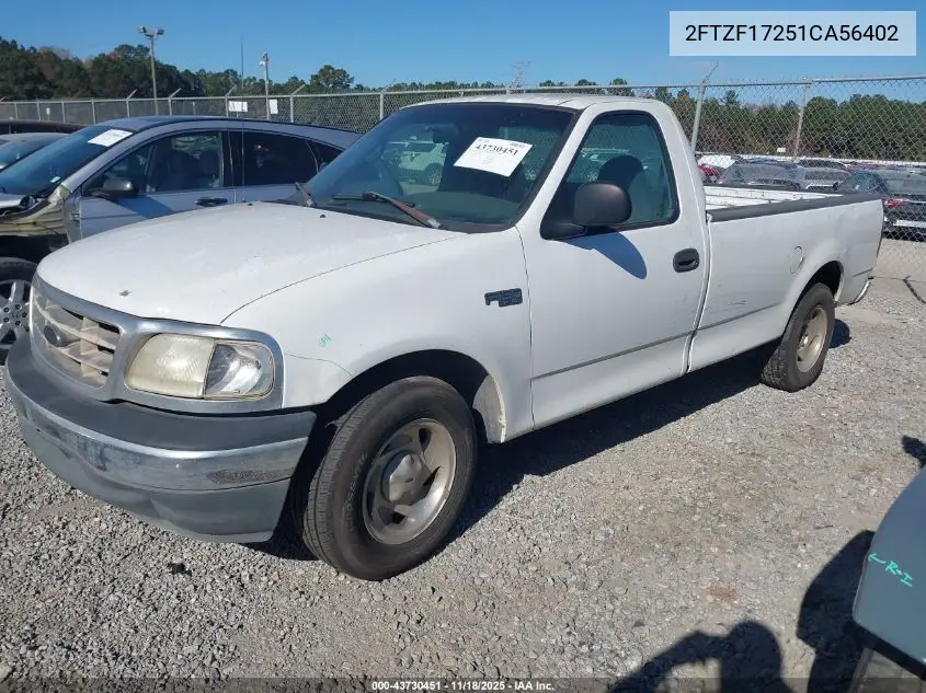 2FTZF17251CA56402 2001 Ford F-150 Xl/Xlt