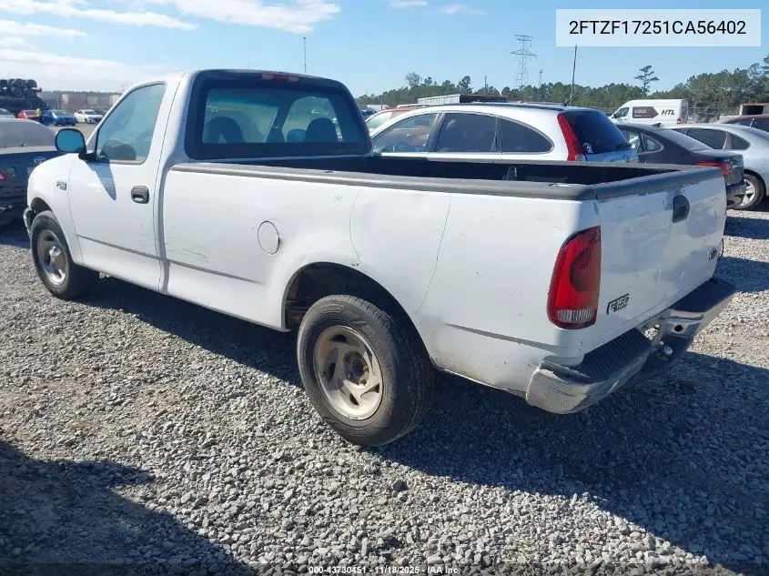 2FTZF17251CA56402 2001 Ford F-150 Xl/Xlt