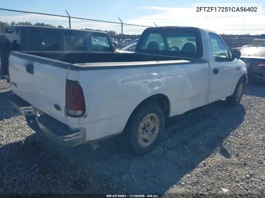 2FTZF17251CA56402 2001 Ford F-150 Xl/Xlt