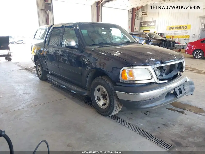 2001 Ford F-150 Harley-Davidson Edition/King Ranch Edition/Lariat/Xlt VIN: 1FTRW07W91KA48439 Lot: 45605257