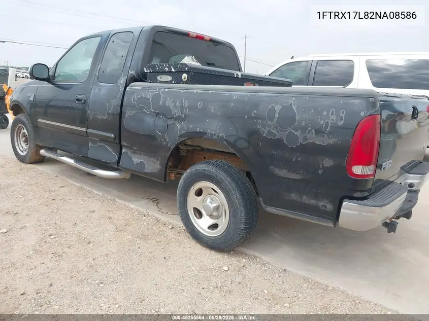 2002 Ford F-150 Lariat/Xl/Xlt VIN: 1FTRX17L82NA08586 Lot: 45255564