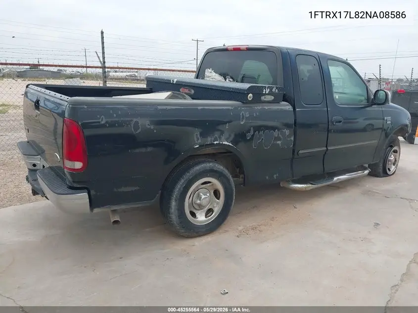 2002 Ford F-150 Lariat/Xl/Xlt VIN: 1FTRX17L82NA08586 Lot: 45255564