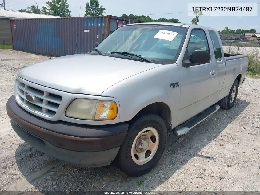 2002 Ford F-150 Xl/Xlt VIN: 1FTRX17232NB74487 Lot: 45650822