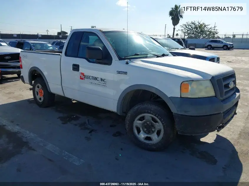 1FTRF14W85NA17679 2005 Ford F-150 Stx/Xl/Xlt