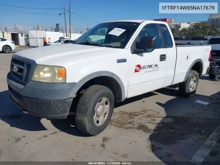 1FTRF14W85NA17679 2005 Ford F-150 Stx/Xl/Xlt