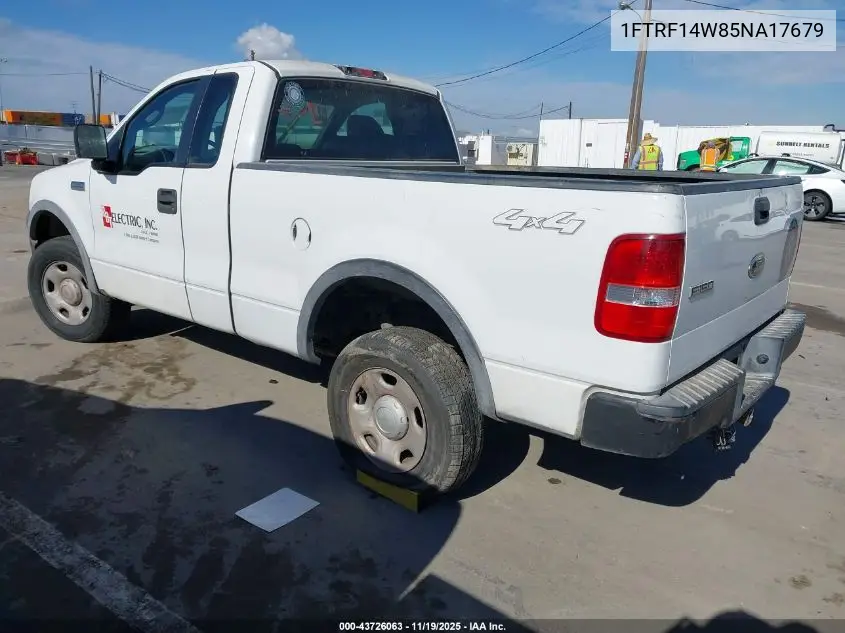 1FTRF14W85NA17679 2005 Ford F-150 Stx/Xl/Xlt