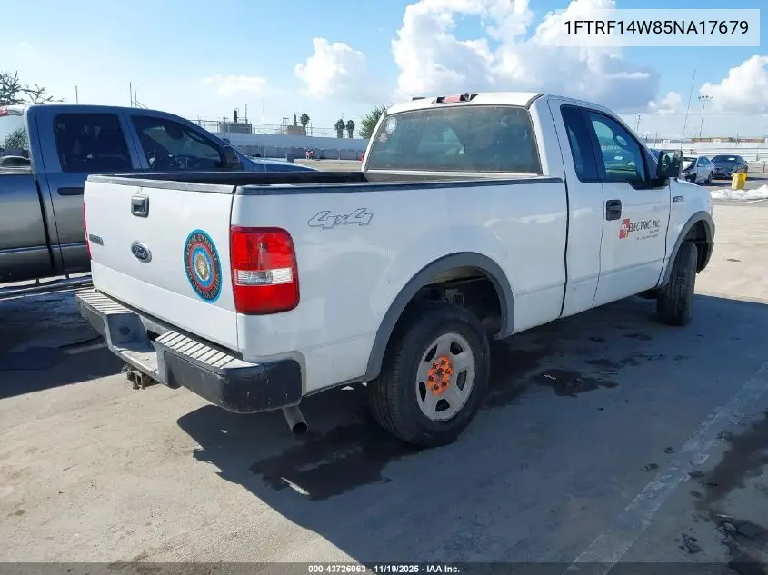 1FTRF14W85NA17679 2005 Ford F-150 Stx/Xl/Xlt