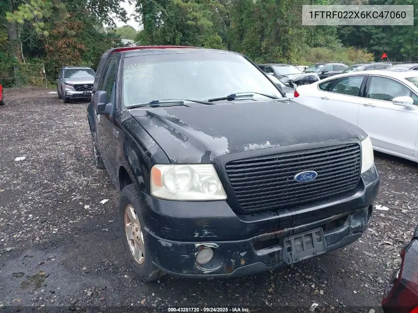 1FTRF022X6KC47060 2006 Ford F-150 Stx/Xlt