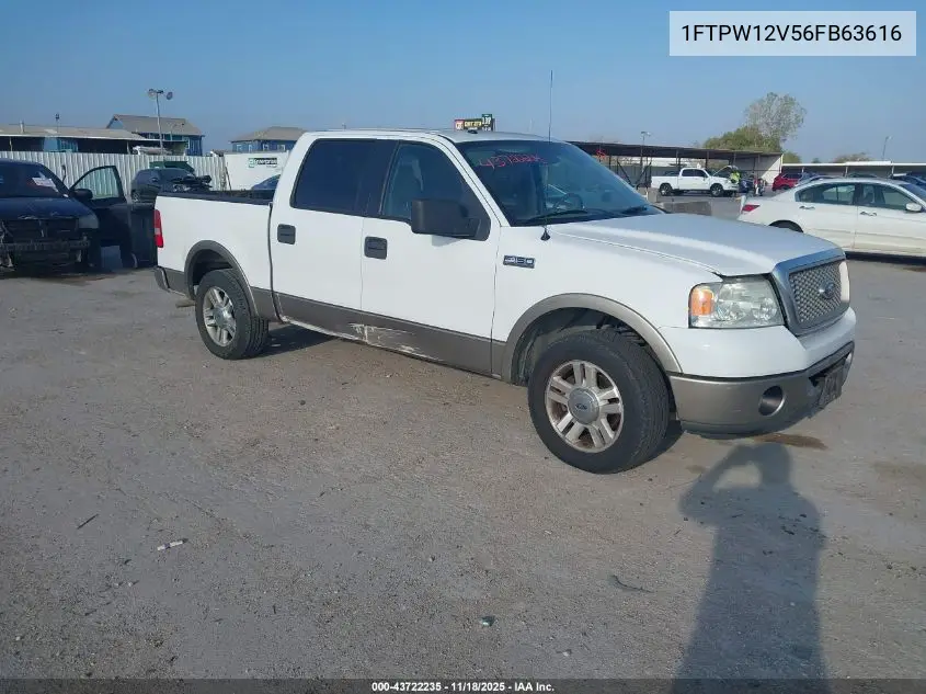 1FTPW12V56FB63616 2006 Ford F-150 Lariat/Xlt