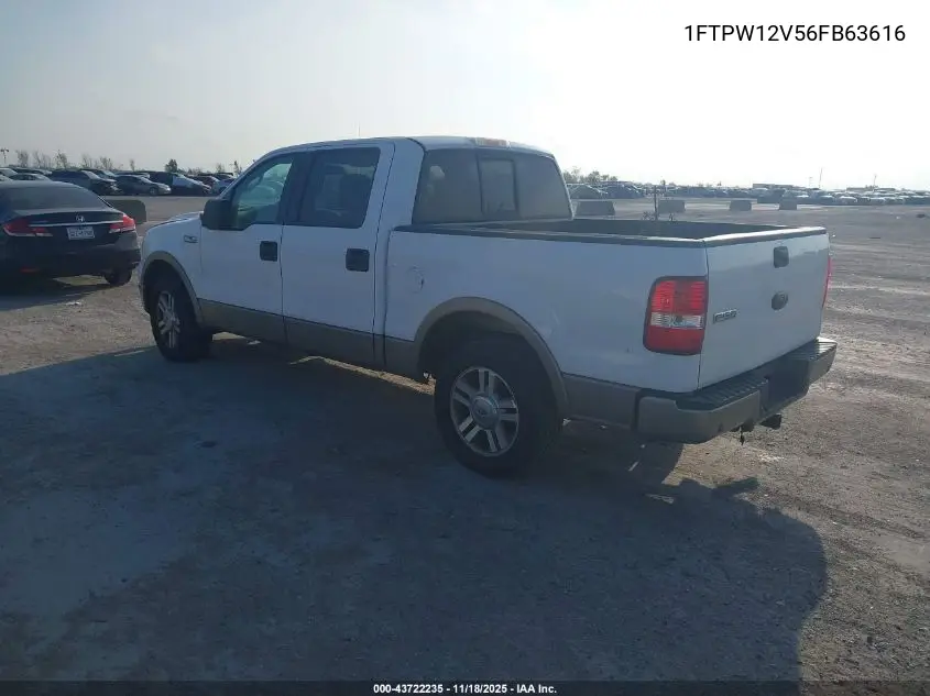 1FTPW12V56FB63616 2006 Ford F-150 Lariat/Xlt