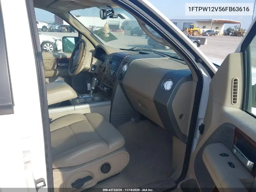 1FTPW12V56FB63616 2006 Ford F-150 Lariat/Xlt