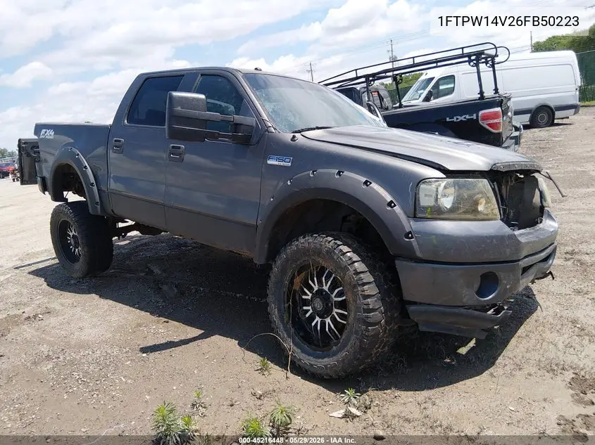2006 Ford F-150 Fx4/Lariat/Xlt VIN: 1FTPW14V26FB50223 Lot: 45216448