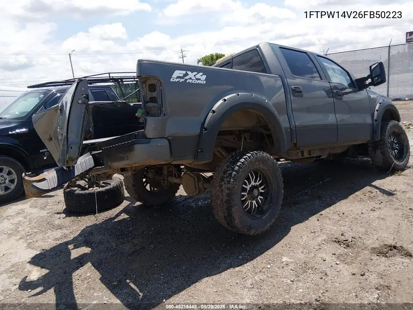 2006 Ford F-150 Fx4/Lariat/Xlt VIN: 1FTPW14V26FB50223 Lot: 45216448
