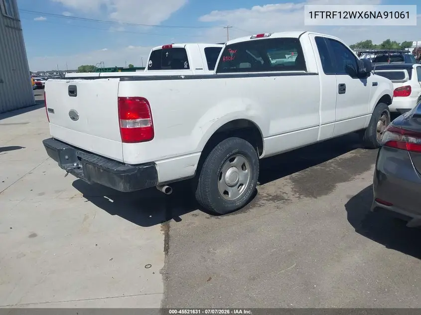 2006 Ford F-150 Stx/Xl/Xlt VIN: 1FTRF12WX6NA91061 Lot: 45521631