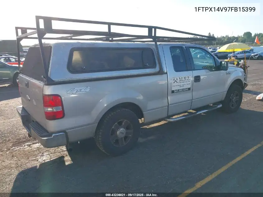 1FTPX14V97FB15399 2007 Ford F-150 Fx4/Lariat/Xl/Xlt