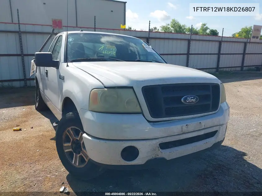1FTRF12W18KD26807 2008 Ford F-150 Stx